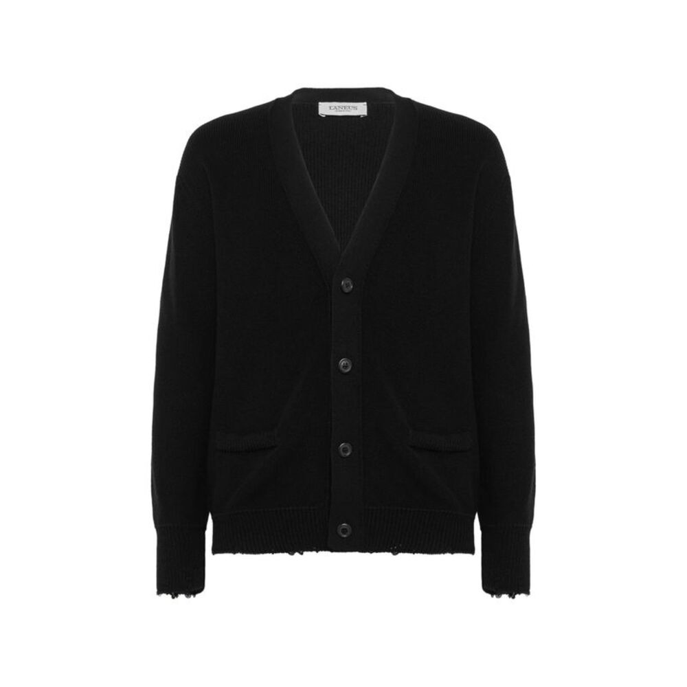 Laneus Black Sweaters & Knitwear - Cardigans Men